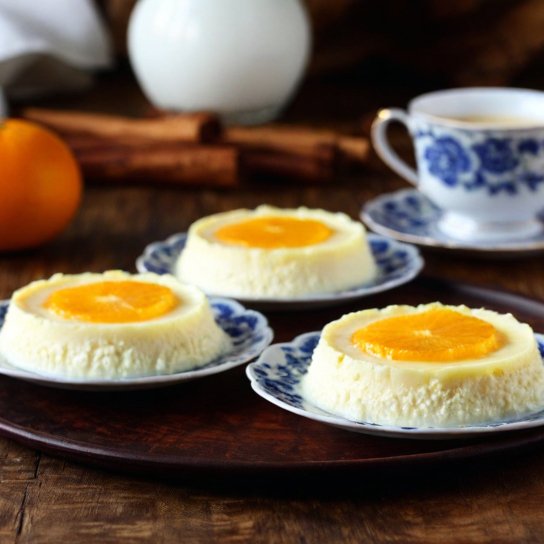 десерт із сиру та апельсина