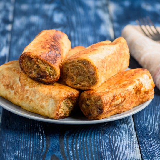 Рулет з лаваша і фаршу