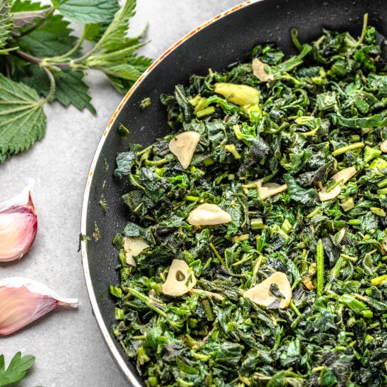 Жареная крапива