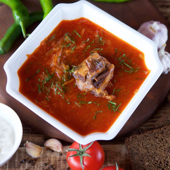 Татів борщ — рецепт без буряка