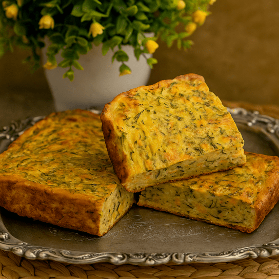 Лінивий пиріг з кабачків