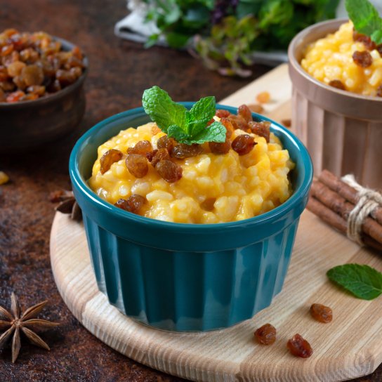 Гарбузова каша з рисом і родзинками