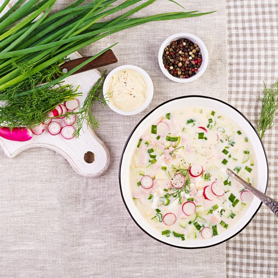 Окрошка на кефірі