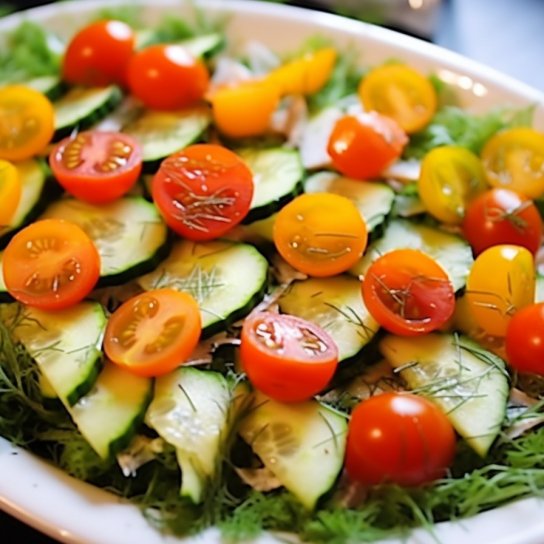 Салат «Елка» с курицей и грибами