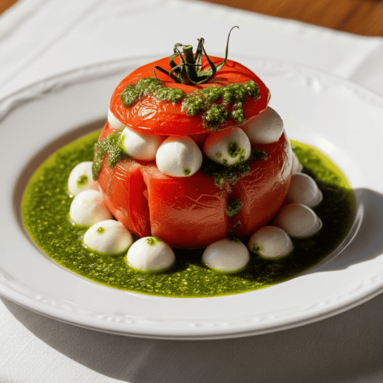 Капрезе з цілим помідором