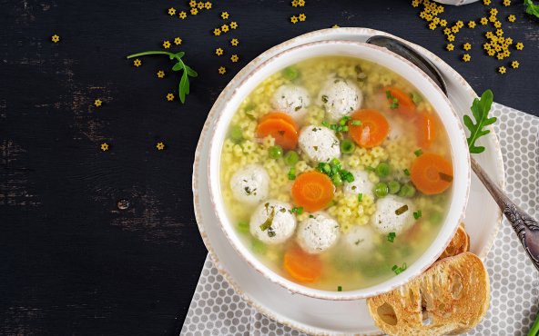 Суп з фрикадельками