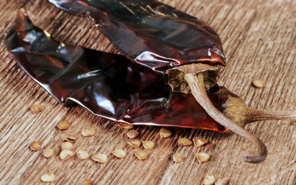 Перец чили гуахильо, сушеный