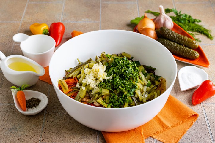 часник і зелень