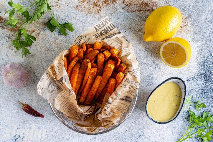 батат фрі з соусом айолі