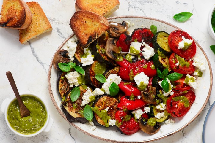 Овочі гриль з фетою