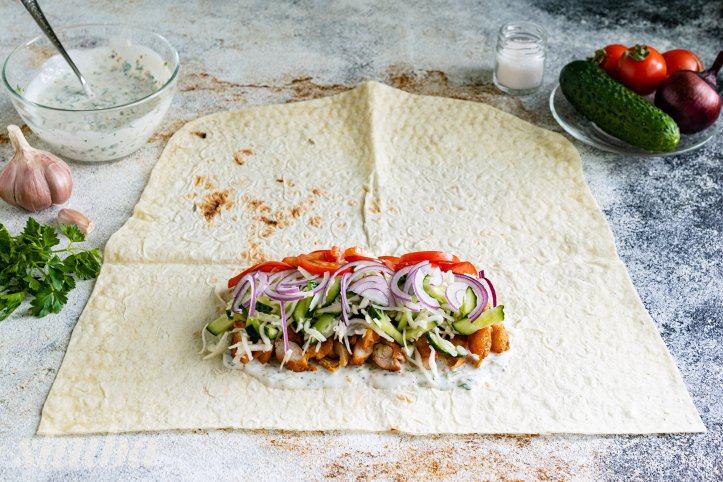 начинка в лаваші