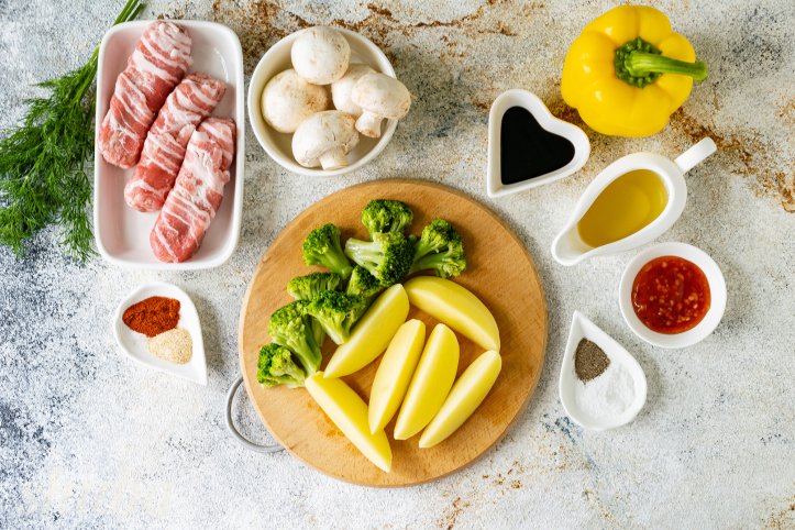 картопля і броколі