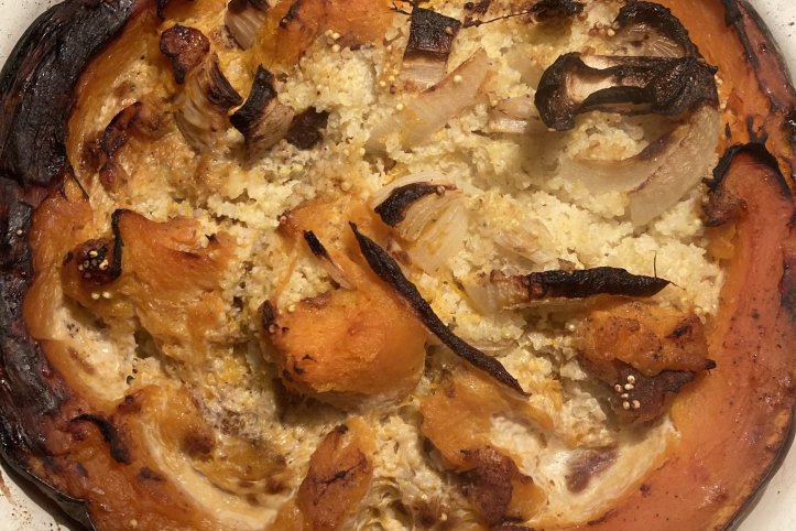 Гарбуз з пшоном та молоком