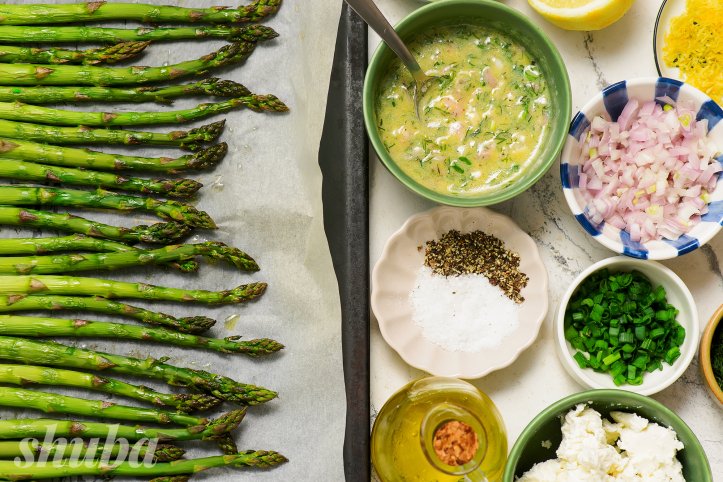 Запікання спаржі