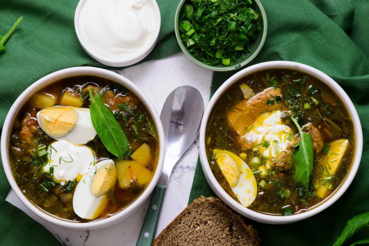 Зеленый борщ