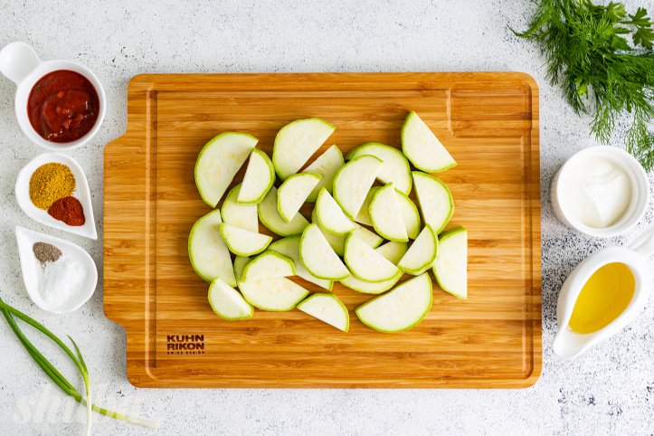 порізаний кабачок