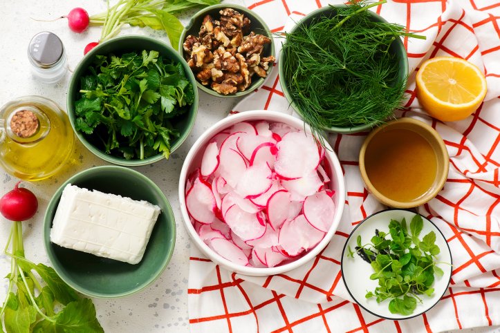 нарізана редиска