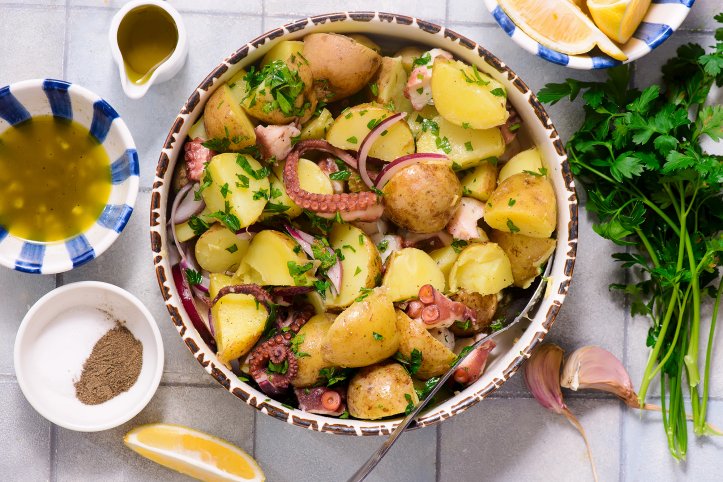 салат з восьминогом