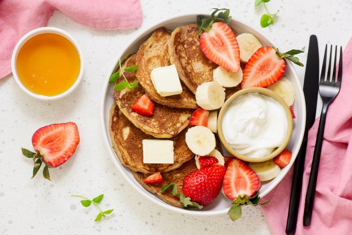 Гречневые панкейки