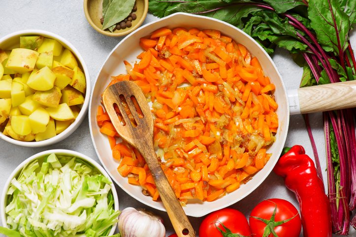 пасеровані овочі