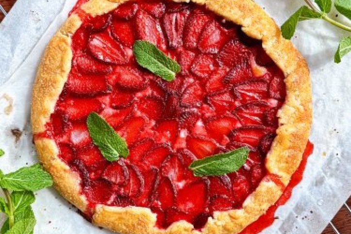 Галета з полуницею