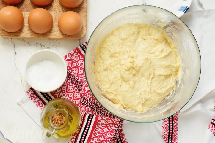 Вергуни, тісто