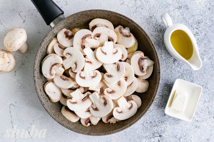 гриби на пательні