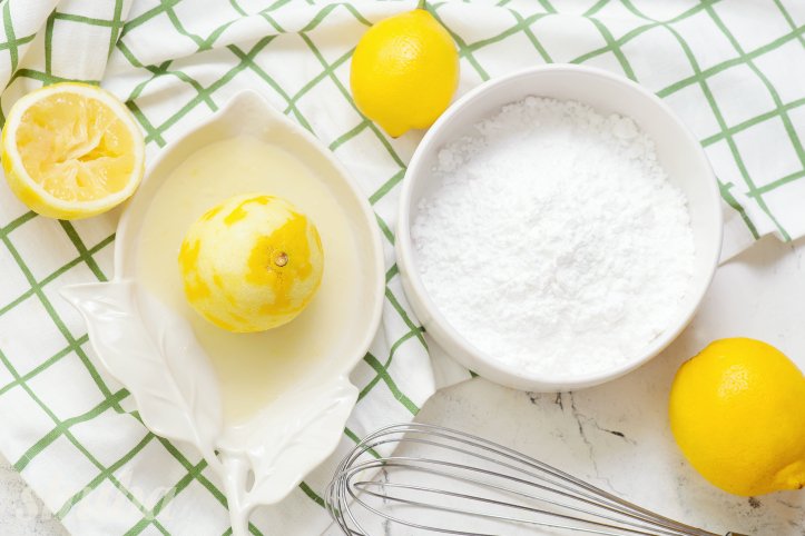 Лимонний кекс з глазур’ю