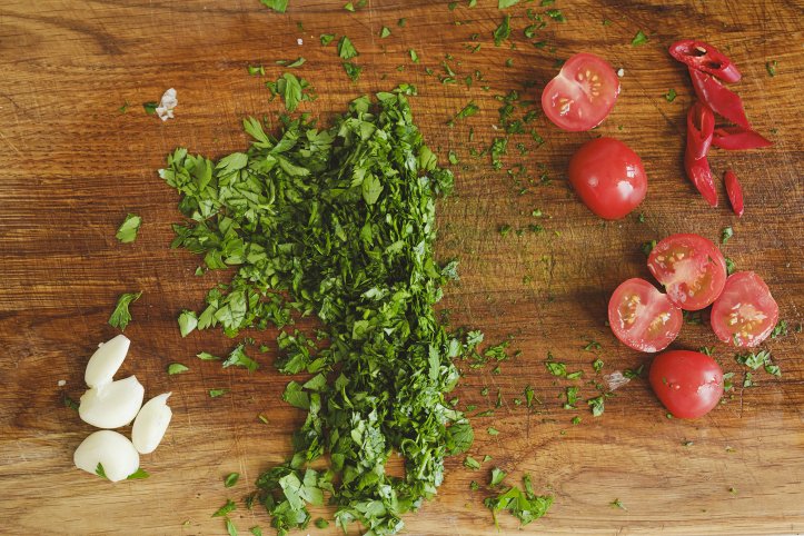 порізана зелень