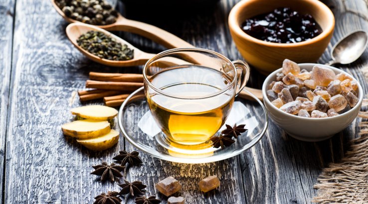Зелений чай з корицею та зірчастим анісом