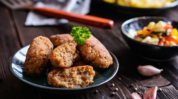 Вегетаріанські гречаники із сиром