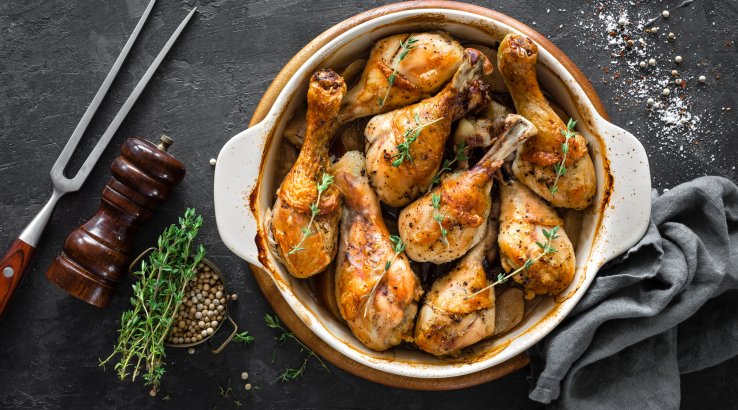 Куриные ножки в сковороде