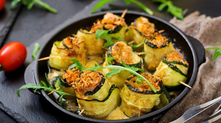 Смачні рулетики з кабачків та фаршу