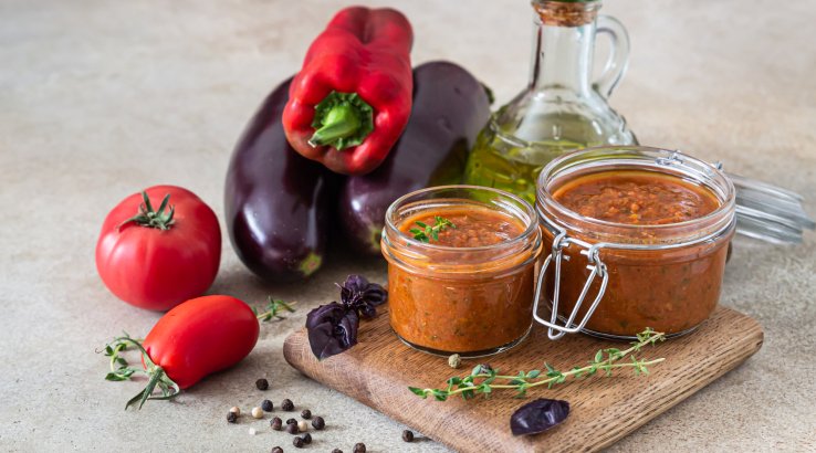 Ікра з баклажанів з гарбузом і помідорами