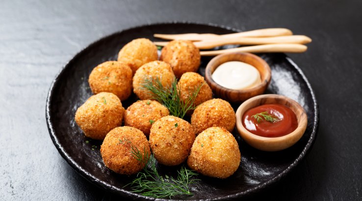 Картопляні кульки з тунцем та сиром