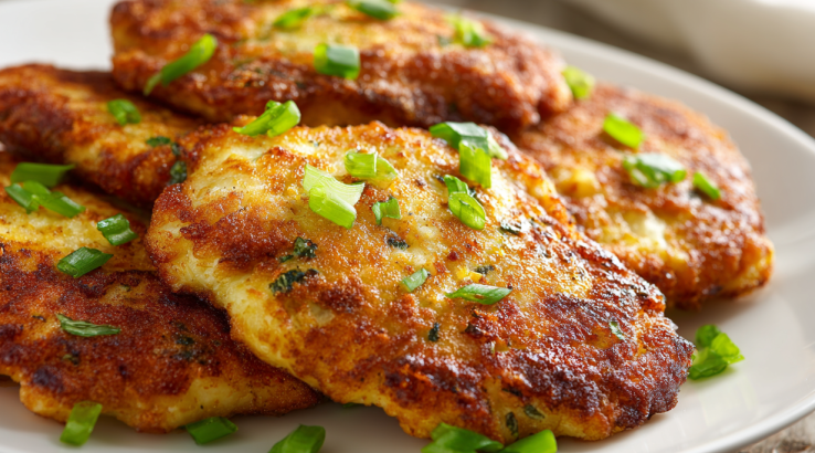 Веганські оладки із сочевиці та кабачків