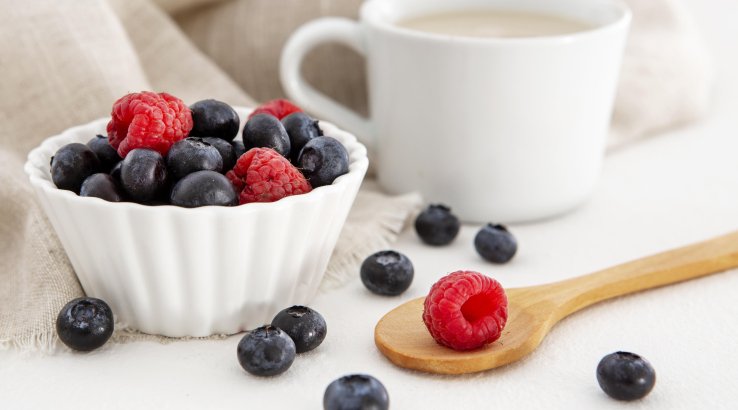 Ягоды и кофе