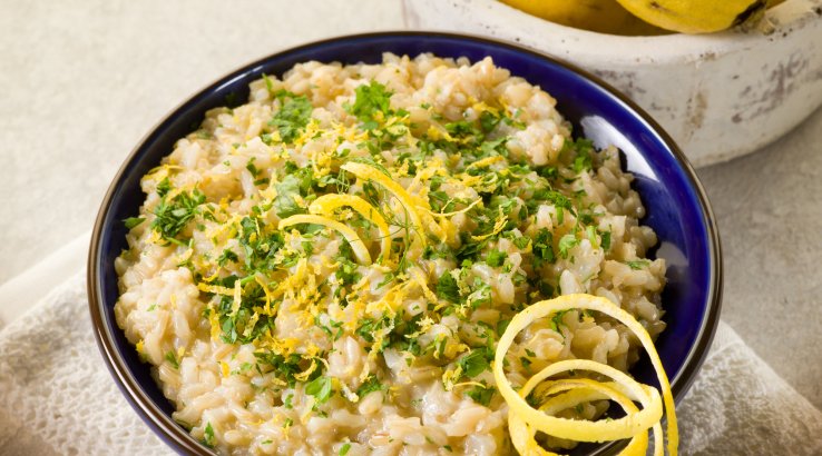 Ризотто с лимоном и пармезаном