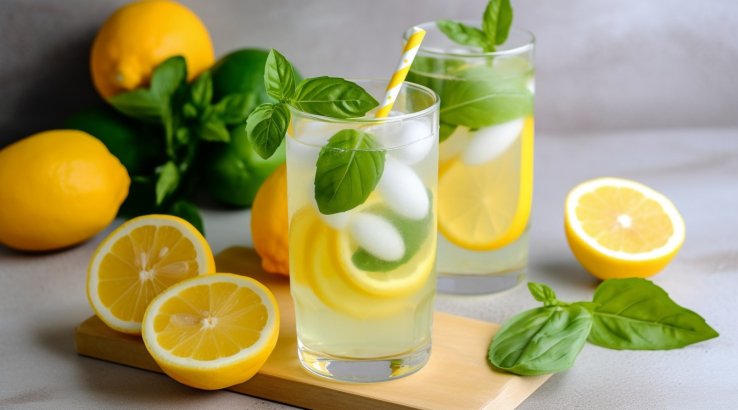 Цитрусовий лимонад з базиліком