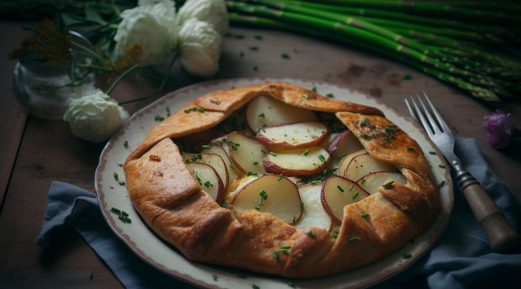 Галета зі спаржею та картоплею