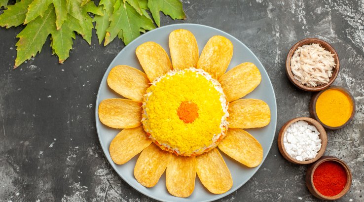 Закуска на чипсах