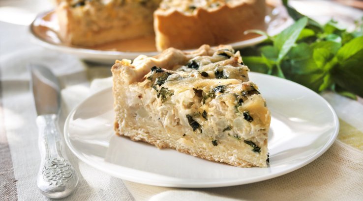 Яєчний пиріг з цвітною капустою