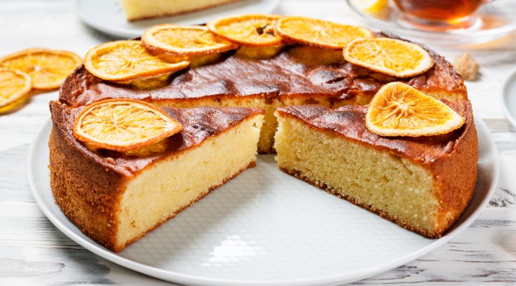 Манник на апельсиновому соку