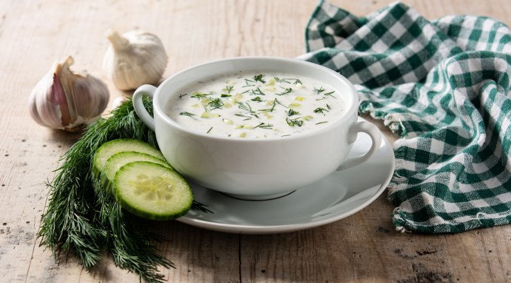 Постная окрошка