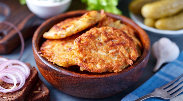 Деруни з картоплі та гарбуза