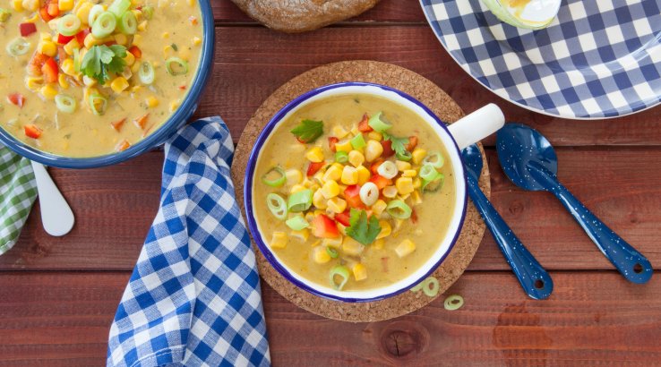 Американський кукурудзяний суп