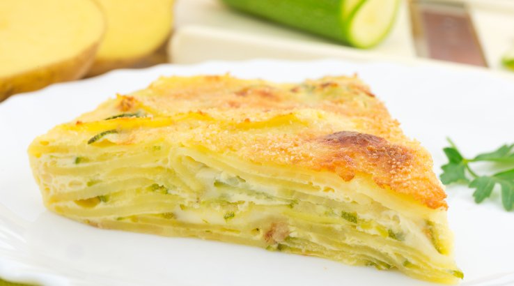 Кабачковий пиріг із сиром