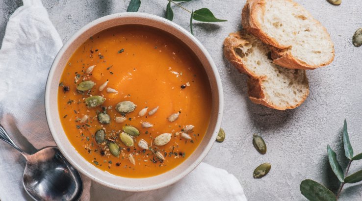 Суп із гарбуза та імбиру