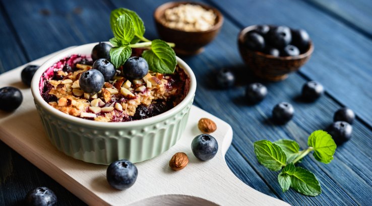 запіканка з чорницею