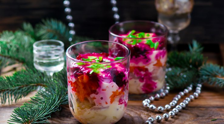 Салат "Шуба" з желатином